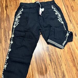 Johnny Was Kemi Linen Jogger Pant